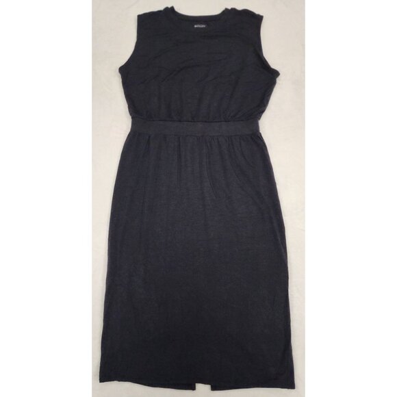 Athleta Santorini Cinch Midi Dress Black Large - Picture 4 of 9